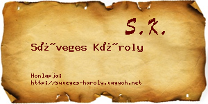 Süveges Károly névjegykártya